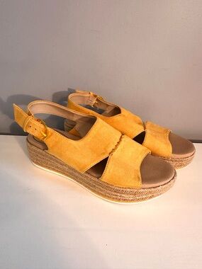 Dr. Scholl’s - Women’s Catch 22 Espadrille, Wedge Sandals, Yellow, Size 8